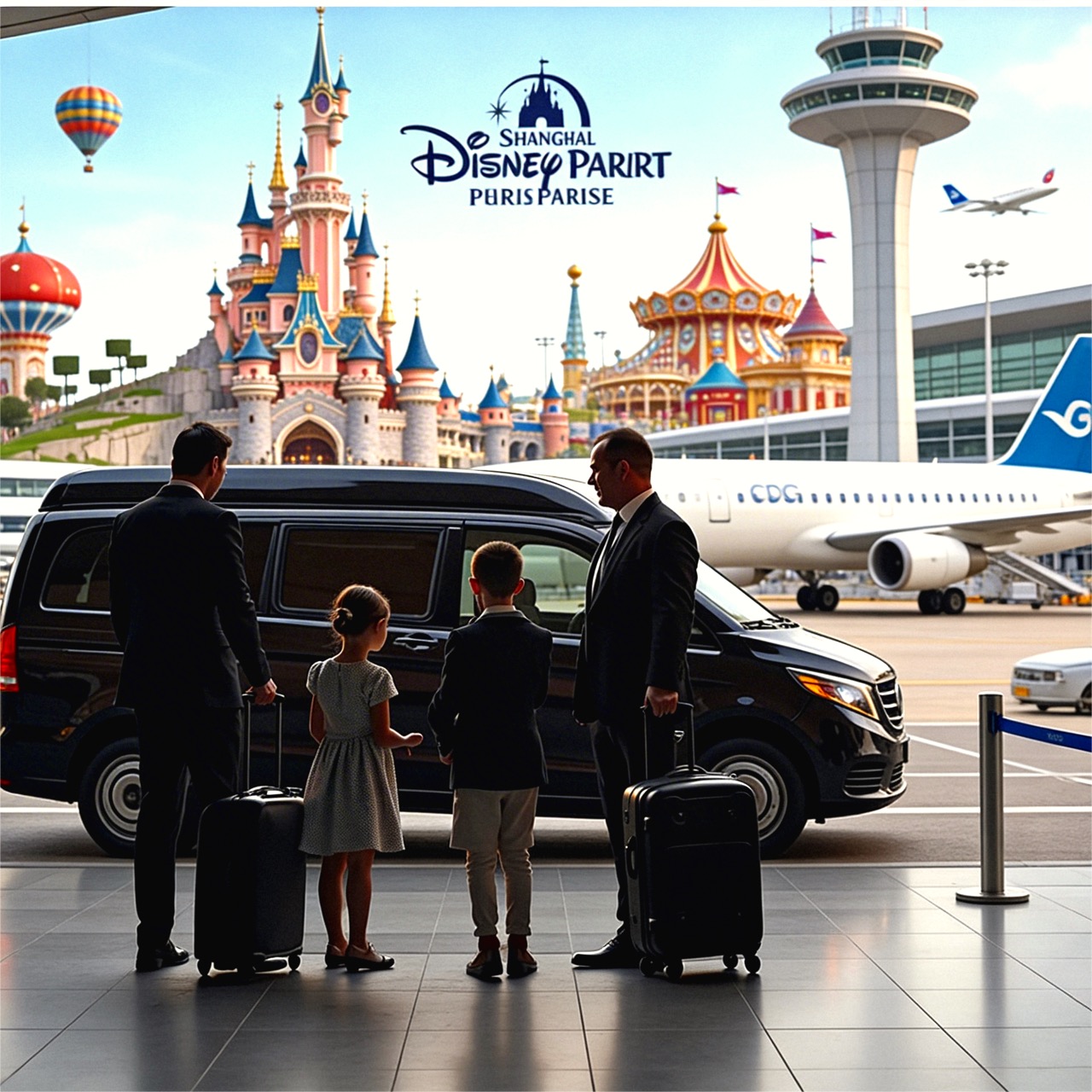 Arrive at CDG, get picked up fast and travel directly to Disneyland Paris